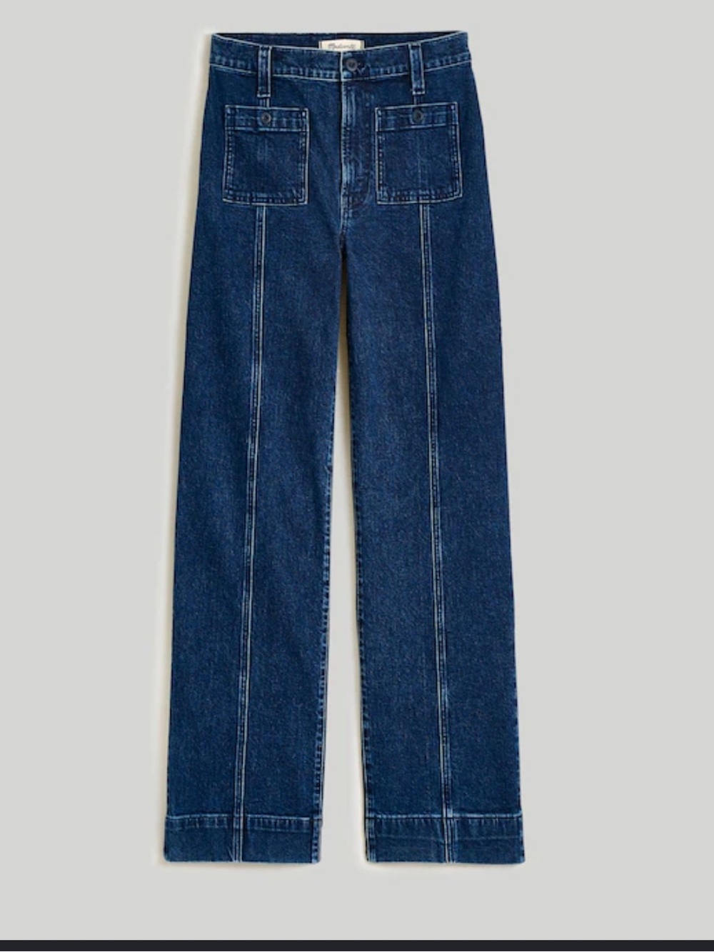 Madewell vintage the perfect wide Leg Dark Blue Denim Jeans